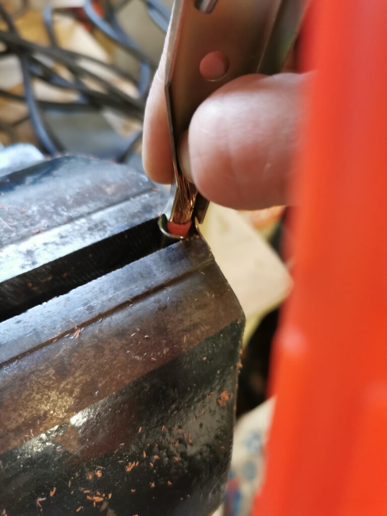 Improvising a Crimp on a Vice